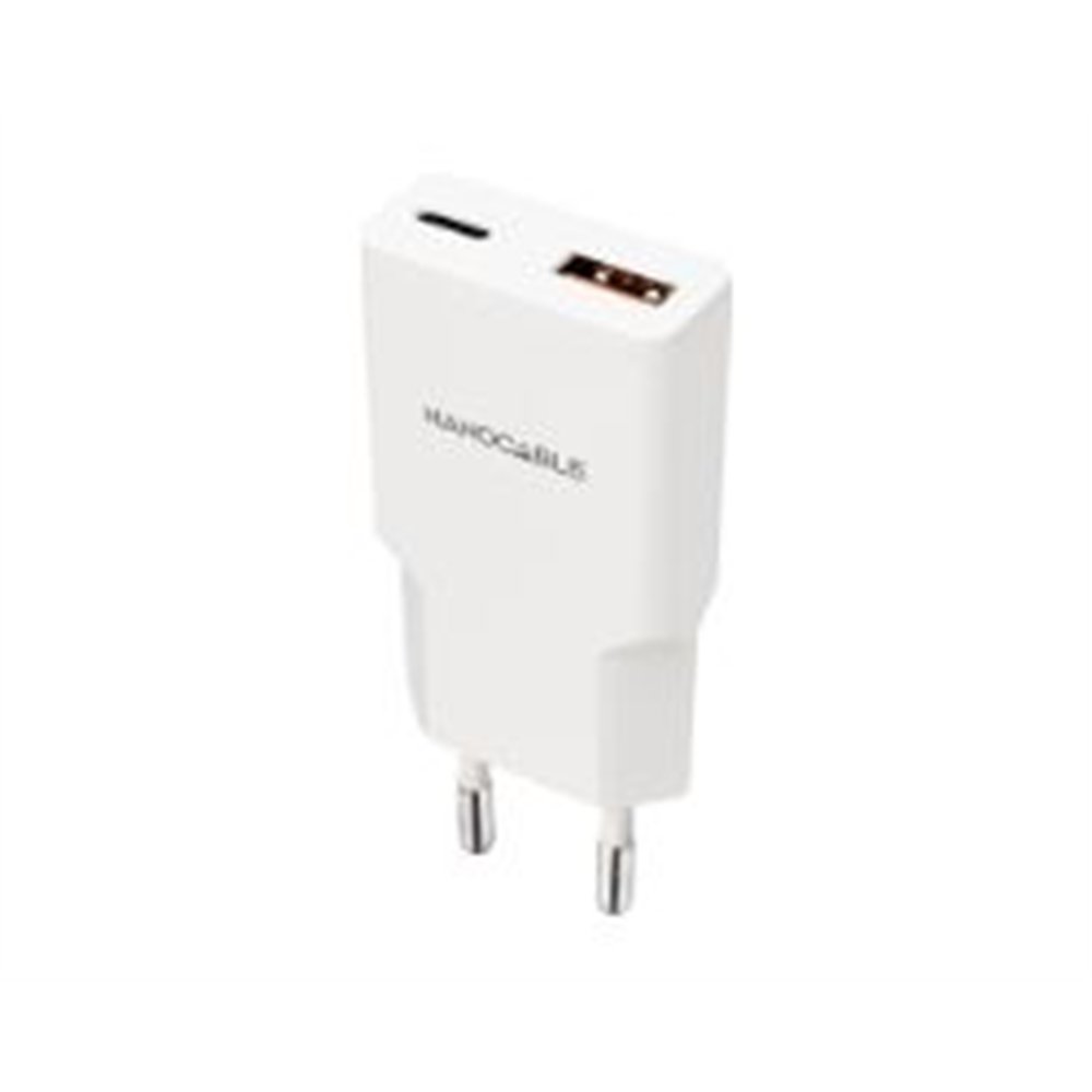 cargador nanocable usb-a/usb-c 25w blanco (10.10.2025)