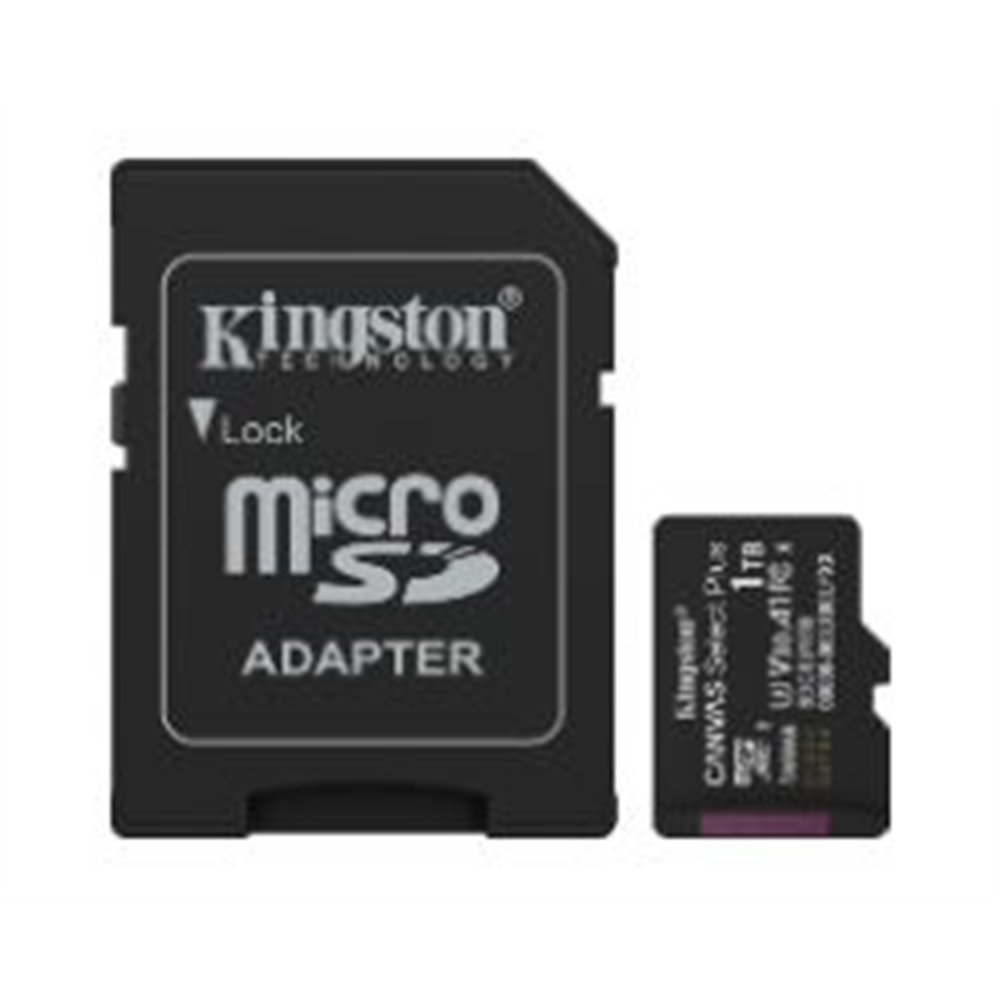 kingston micro sdxc 1tb + adaptador sd (sdcs3/1tb)
