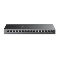 switch tp-link 16xrj45 gbe poe+ negro (tl-sg116p)