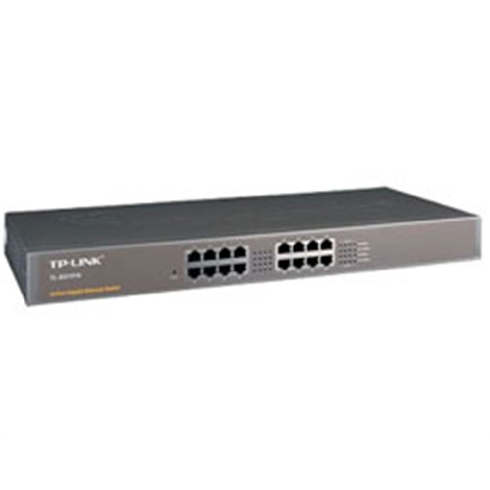 switch tp-link 16p 10/100/1000 rack 19" 1u (tl-sg1016)