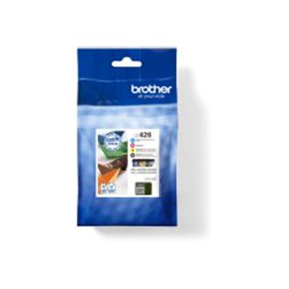 tinta brother pack negro/color 3000/1500 pág (lc426val)
