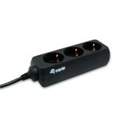 regleta equip 3xschuko cable 1.1m negra (eq333280)