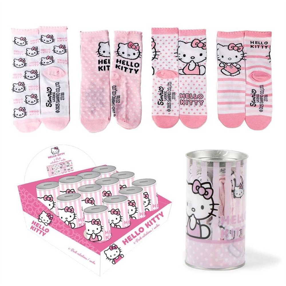 hucha 4 pares calcetines hello kitty
