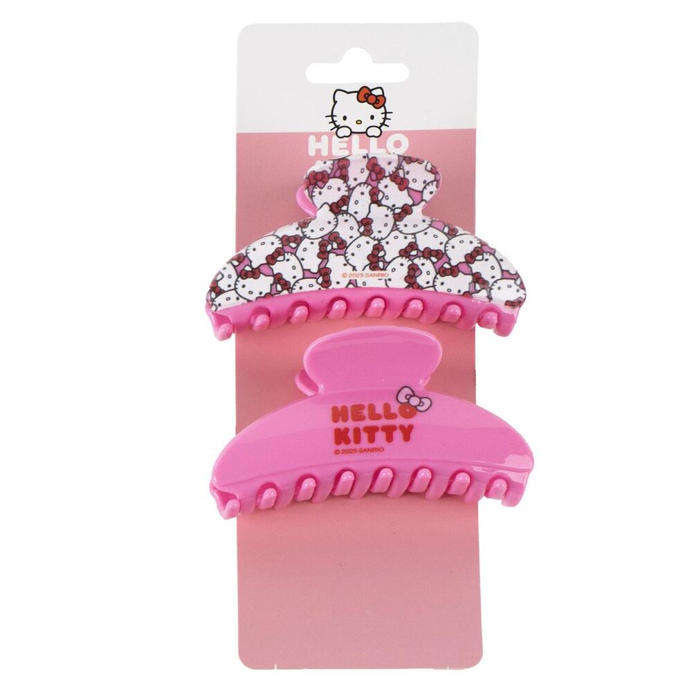 blister 2 pinzas de pelo hello kitty