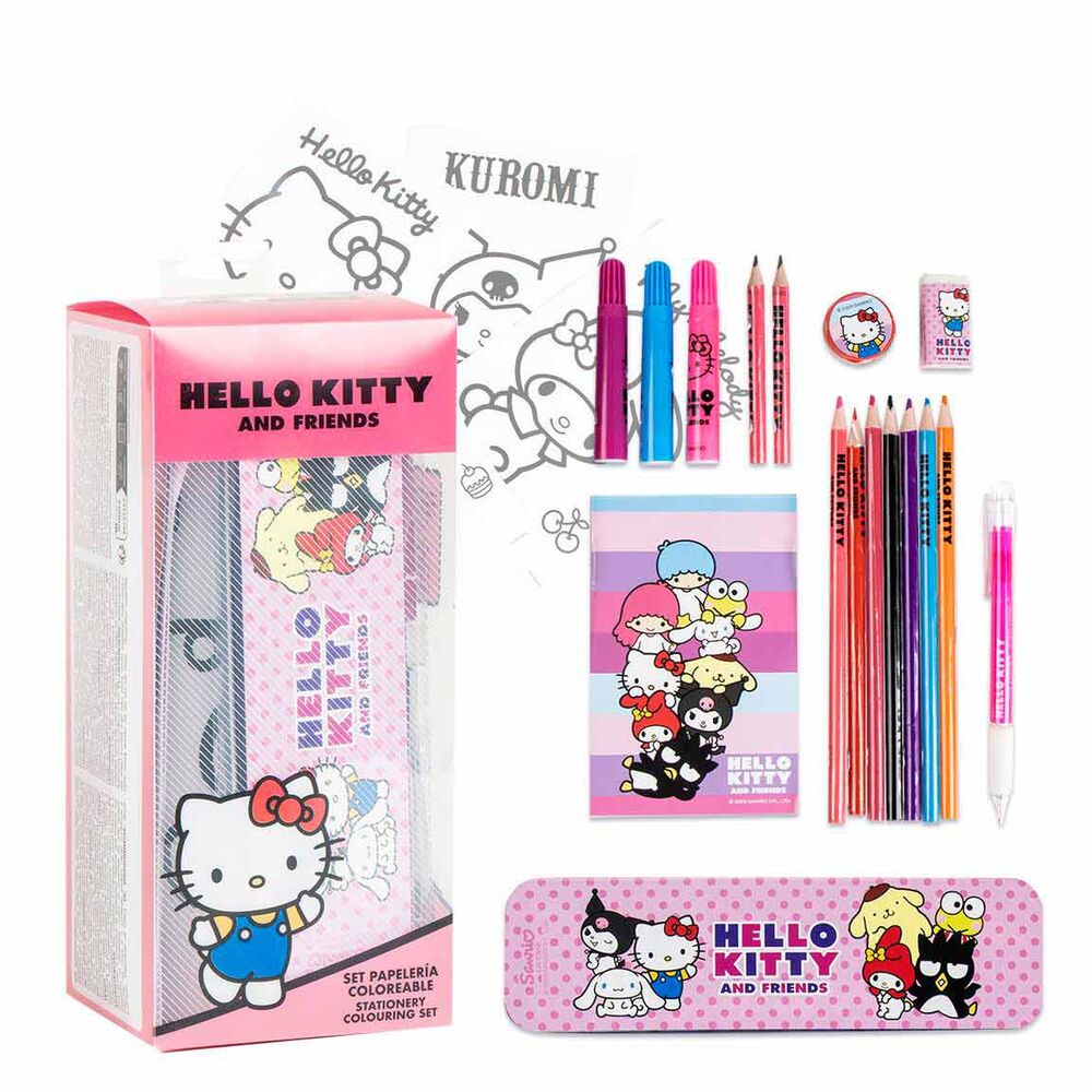 set papeleria hello kitty