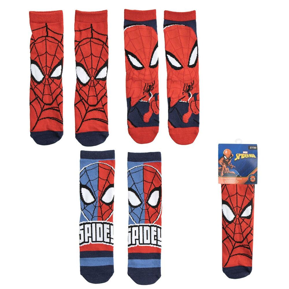 set 3 calcetines spiderman marvel