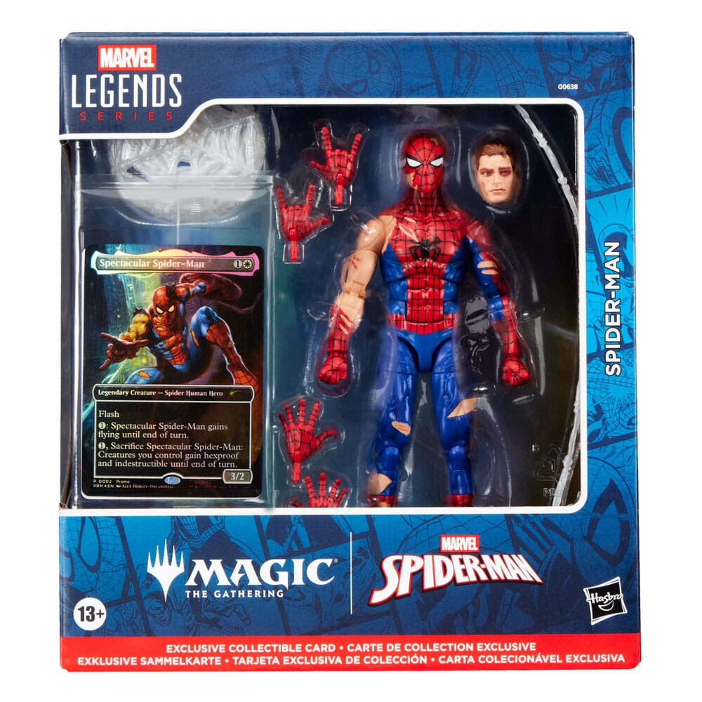figura spider-man magic the gathering spiderman marvel 15cm
