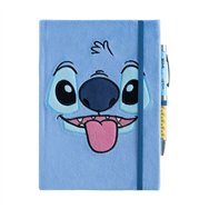 cuaderno a5 premium + boligrafo proyector stitch disney