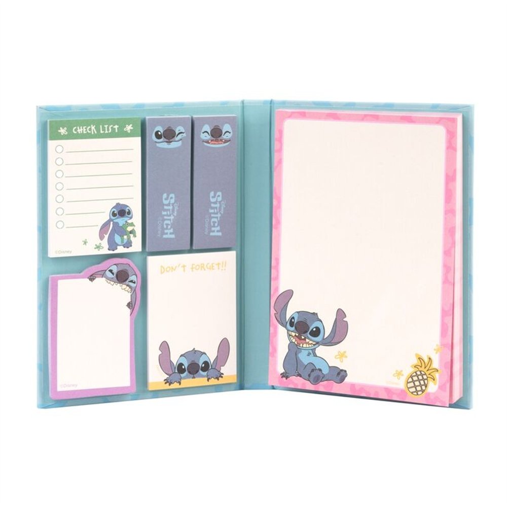 cuaderno notas adhesivas stitch disney