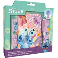 diario + boligrafo magico stitch disney