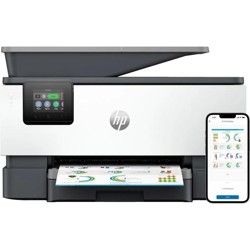 impresora hp multifuncion officejet pro 9120b color wifi duplex white