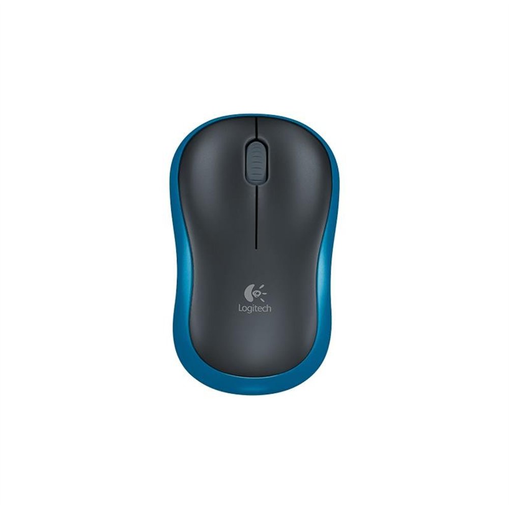 raton logitech m185 wireless blue