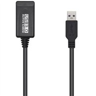 cable usb 3.0 alargador am/ah 5m aisens black