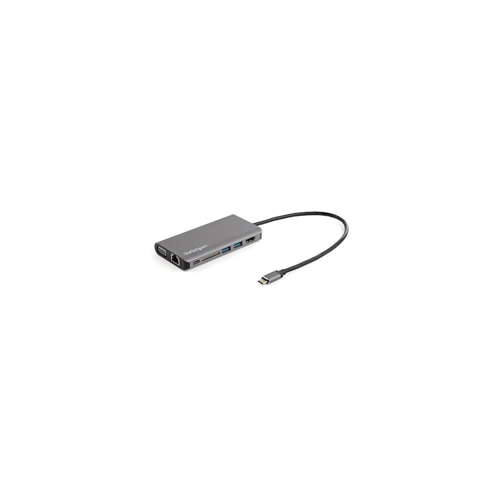 startech.com dkt30chvausp base para portã¡til y replicador de puertos alã¡mbrico usb 3.2 gen 1 (3.1 gen 1) type-c negro, gris