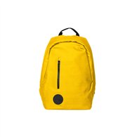 mochila antirrobo para portã¡til y tablet hasta 15 y 16 pulgadas smile the rock impermeable con puerto usb amarilla