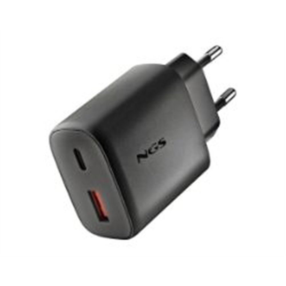 cargador ngs era 45w 1usb-a 1usb-c negro (era45wblack)