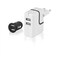 cargador ewent kit coche casa ew1206