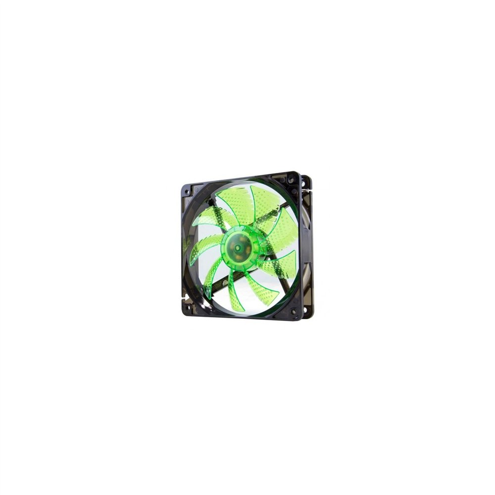 ventilador caja nox 120 12x12 led verde nxcfan120lg
