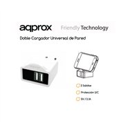 cargador approx 2 puertos usb appusbwall21w
