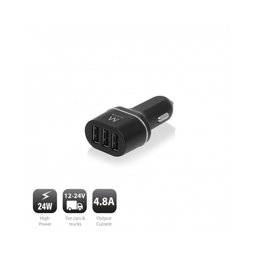 cargador ewent ew1202 coche usb 4.8a