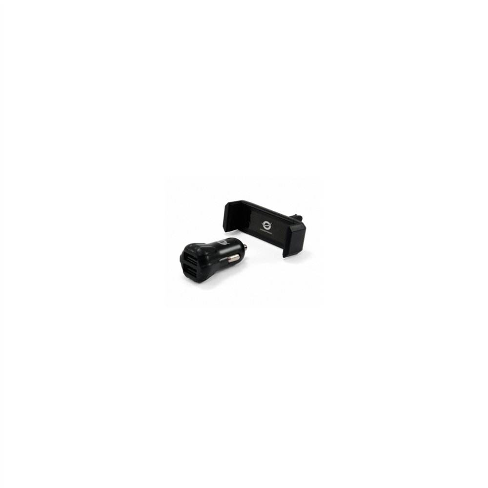 cargador coche 2p usb conceptronic cusbcar2akit