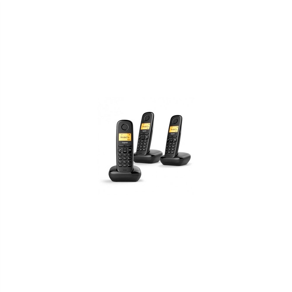 telefono inalambrico gigaset a170 trio negro l36852-h2802-d211
