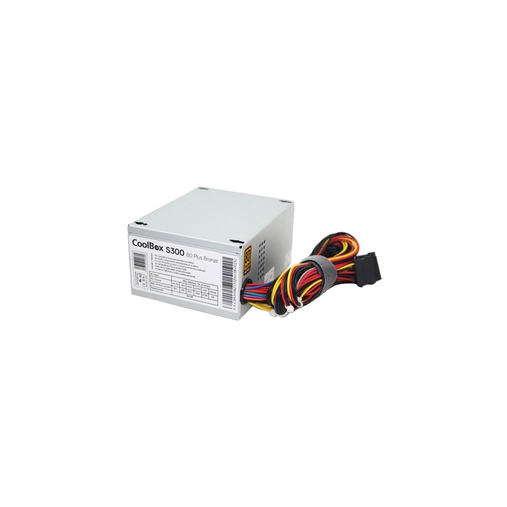 fuente de alimentacion coolboxsfx slim 300w 80 plus bronze blanco falcoo300sbz