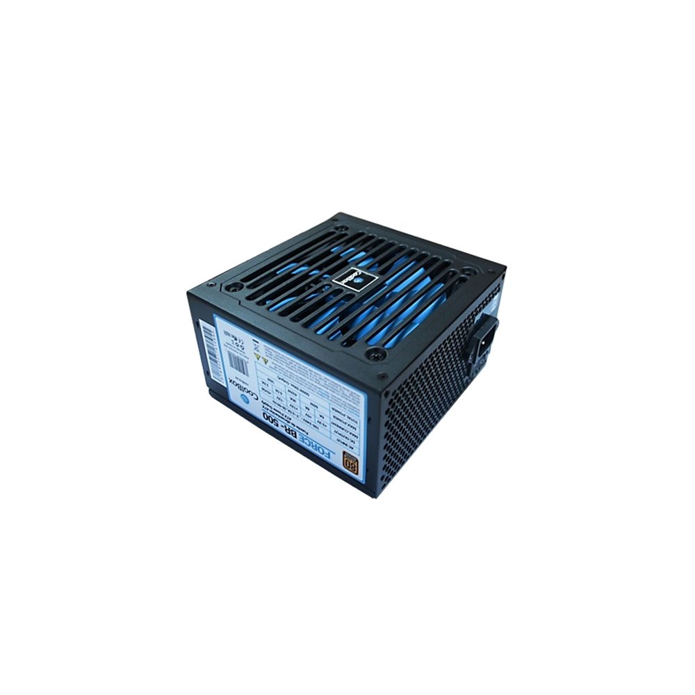 fuente de alimentacion coolbox atx force-br500 500w 80 plus bronze negro coo-pwep500-85s