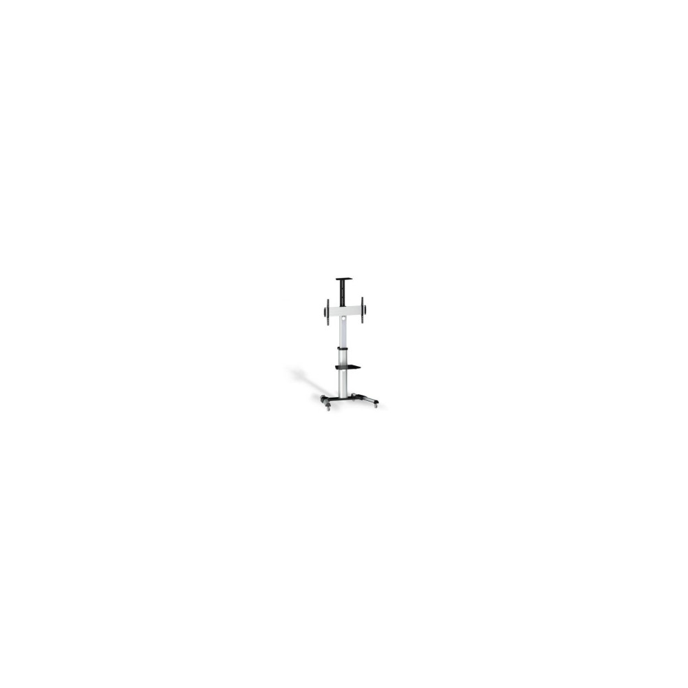 soporte de pie con ruedas aisens pantallas 37p - 70p negro plata ft70tre-037