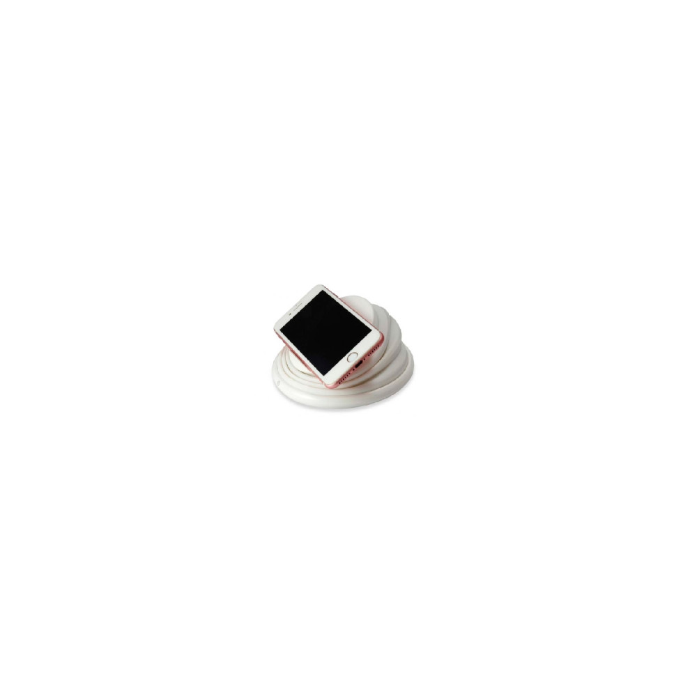 cargador inhalambrico conceptronic qi 10w soporte plegable de silicio blanco gorgon02w