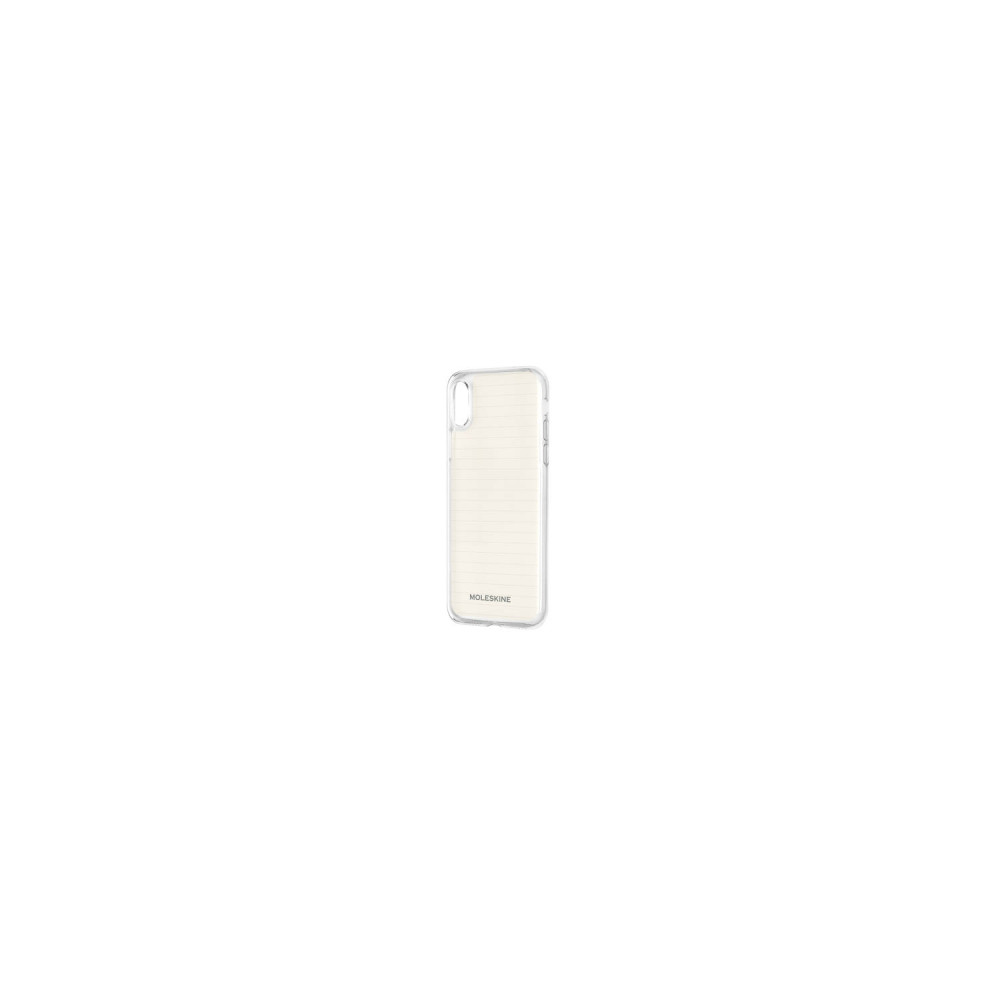 funda moleskine clear book-type case+paper templates iphone xs max transparente et9cbpxsmclr