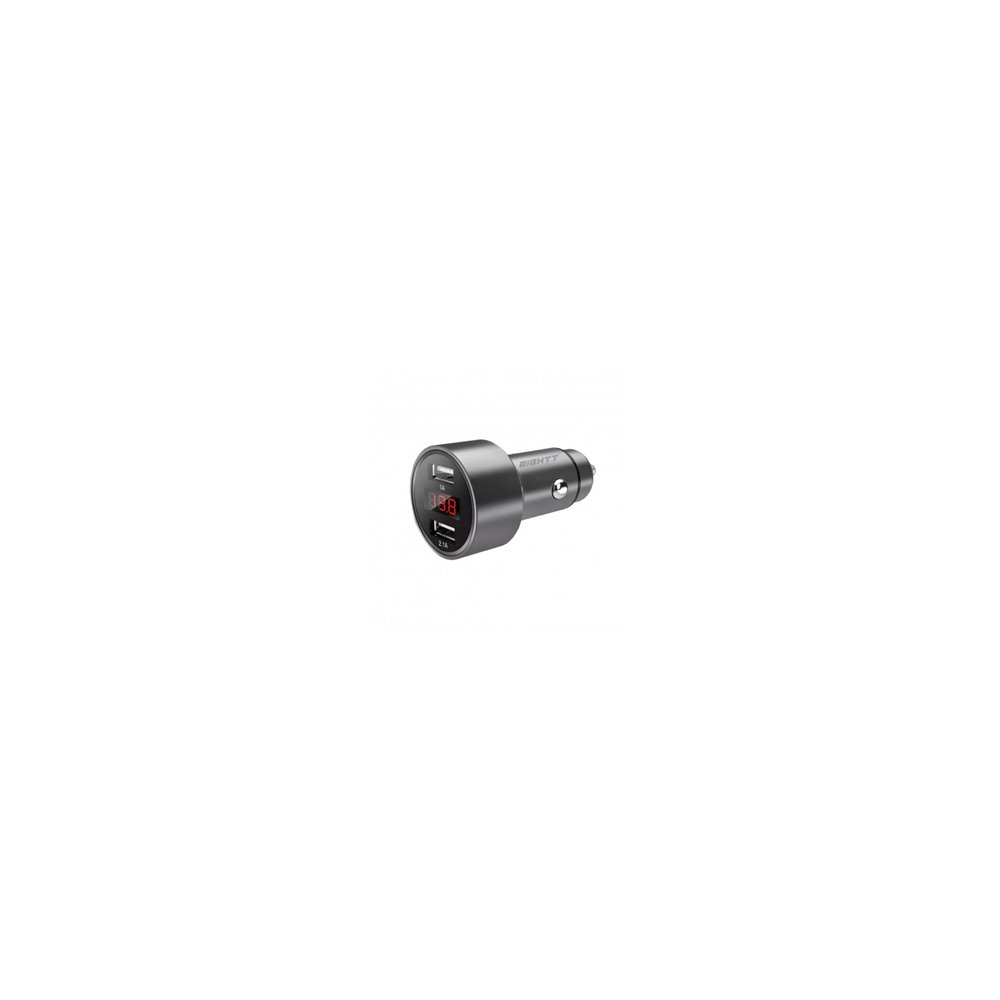 eightt cargador de coche usb 2 puertos 5v-2,4a 12w aluminio