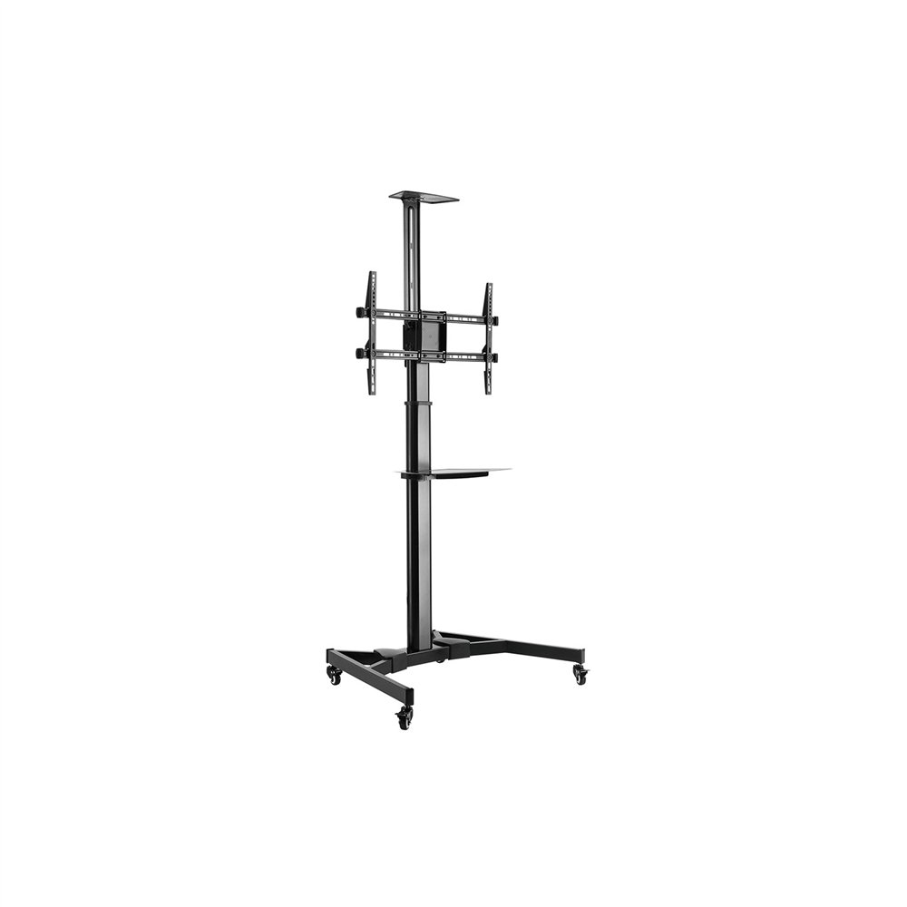 soporte movil para suelo ewent para televisores de 37p a 70p negro acero