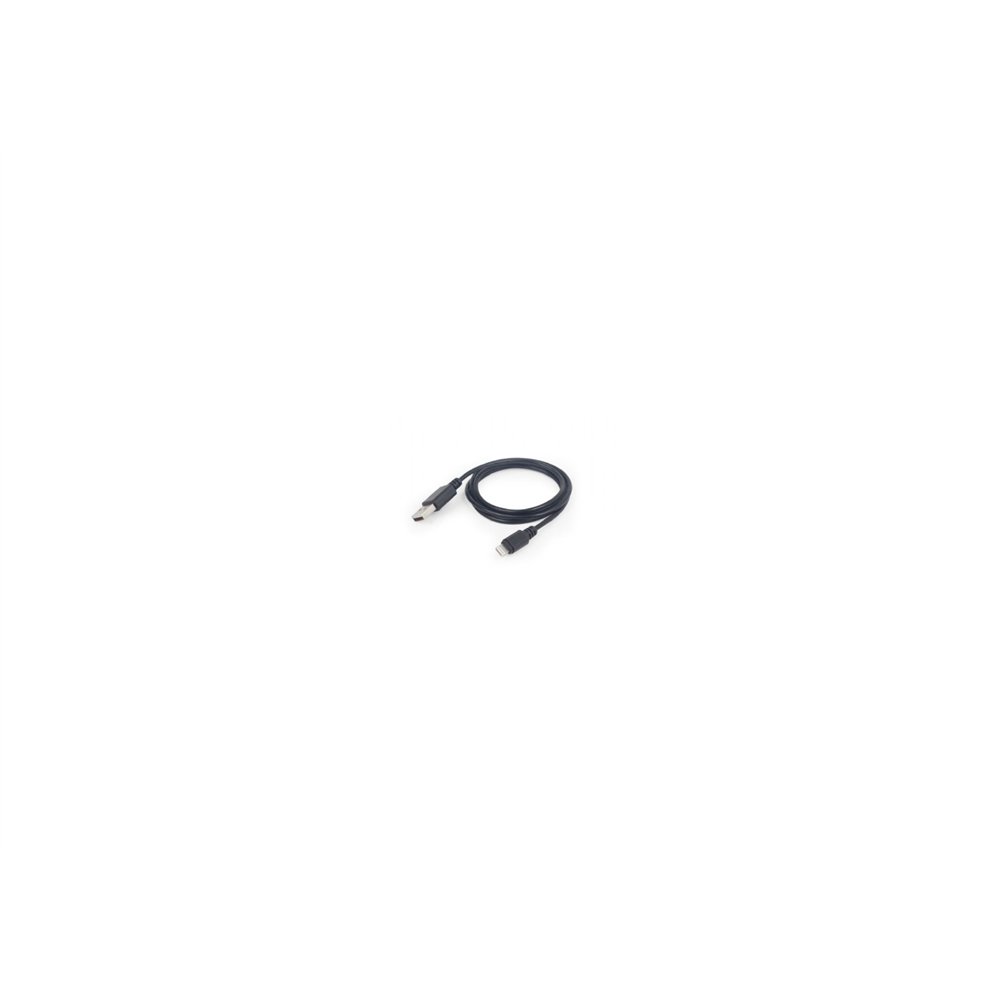 cable gembird usb tipo-a macho a micro usb-b lightning macho 1m negro cc-usb2-amlm-1m