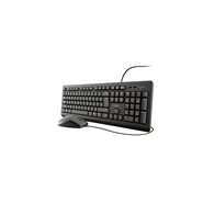 teclado trust tkm-250 usb estandar + raton ambidextro negro 23977