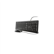 teclado trust tkm-250 usb estandar + raton ambidextro negro 23977