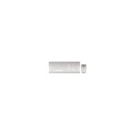 cherry dw 8000 teclado rf inalámbrico qwertz alemán plata, blanco