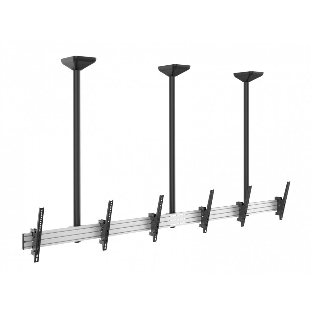 equip soporte techo para tv 45p - 50p negro, plata