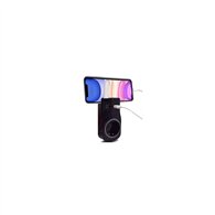 adaptador de pared welly enjoy toma schuko 16a con luz nocturna 2puertos usb indicador led soporte telefono negro wy13031