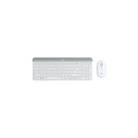 logitech mk470 slim teclado y raton rf inalambrico español blanco