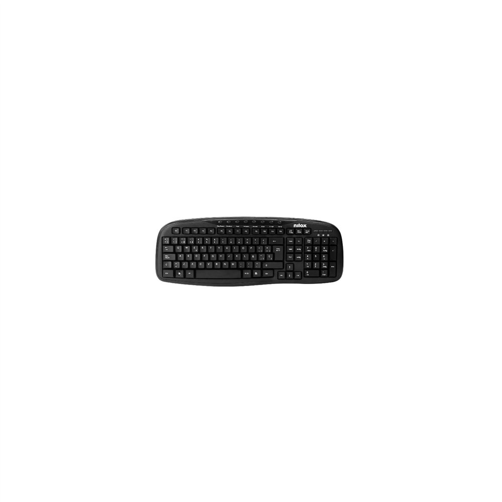 nilox teclado multimedia usb universal qwerty español negro