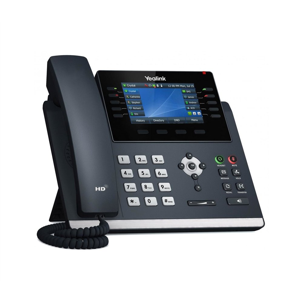 yealink sip-t46u telefono ip lcd inalambrico gris