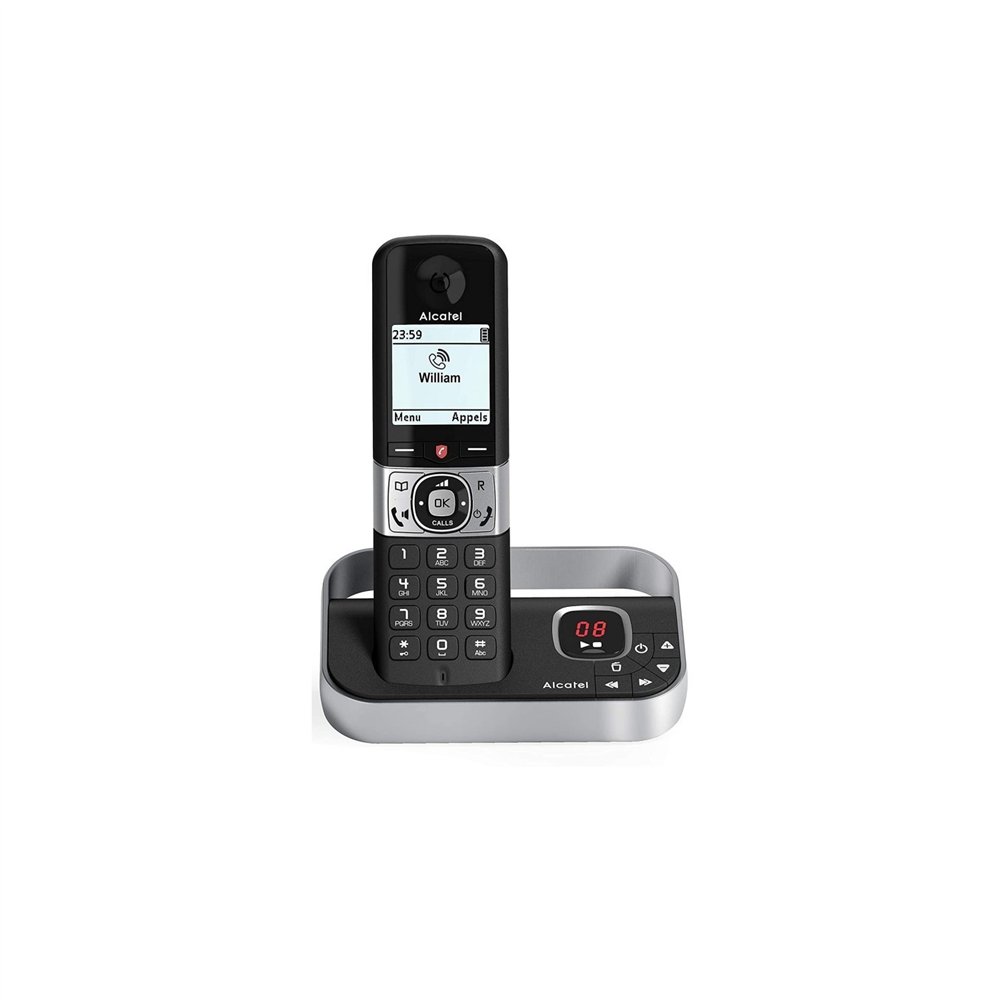 alcatel telefono dec f890 voice negro con contestador