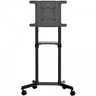startech.com - soporte rodante vesa para tv de 37 a 70 pulgadas (70kg) - base para televisor con estante - con giro e inclinació