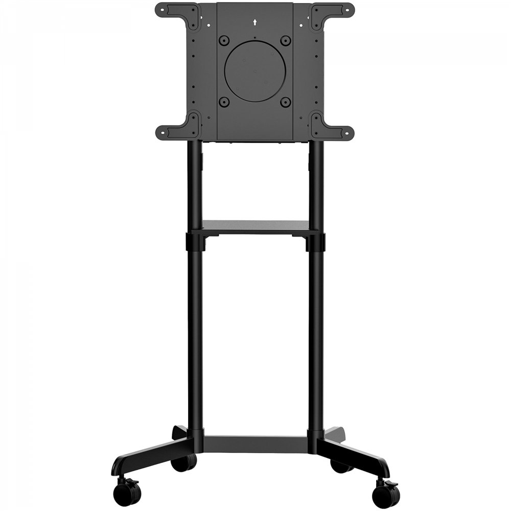 startech.com - soporte rodante vesa para tv de 37 a 70 pulgadas (70kg) - base para televisor con estante - con giro e inclinació