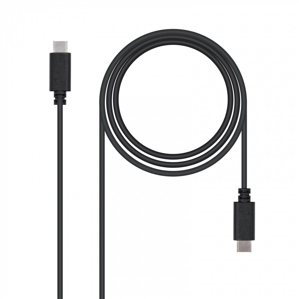 nanocable cable usb c/usb c 2 m negro