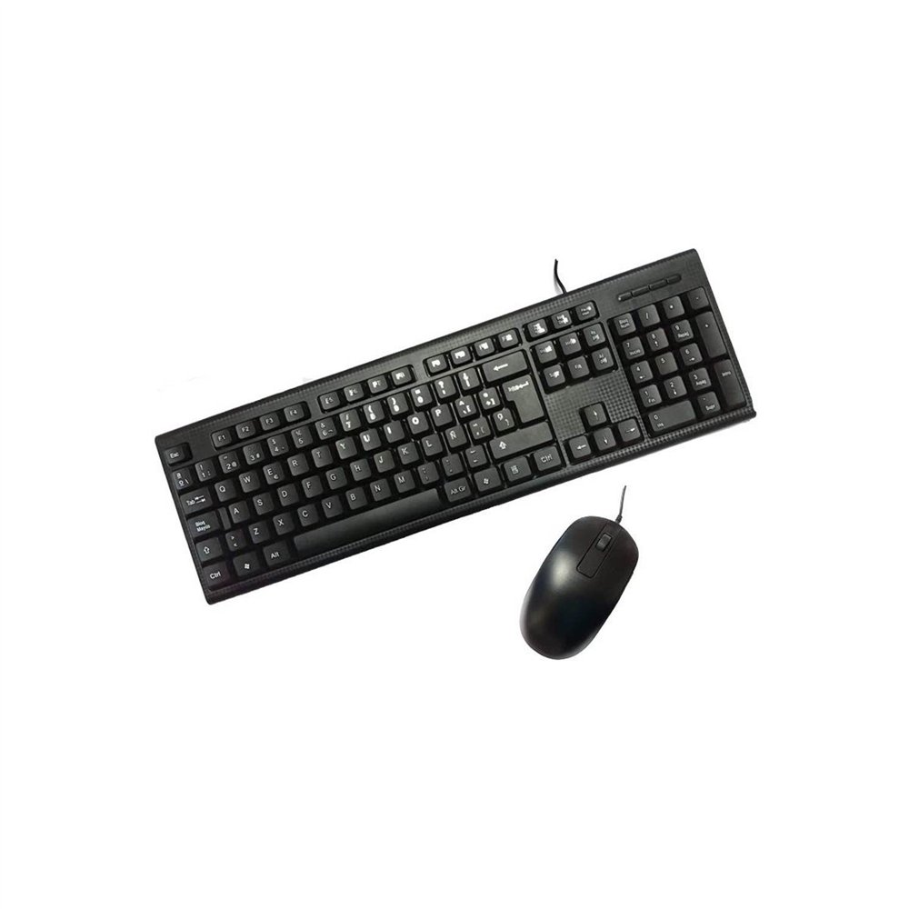 combo teclado/raton coolbox usb negro (pc-case)