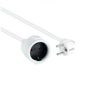 nanocable cable de alimentación alargador, blanco, 5 m