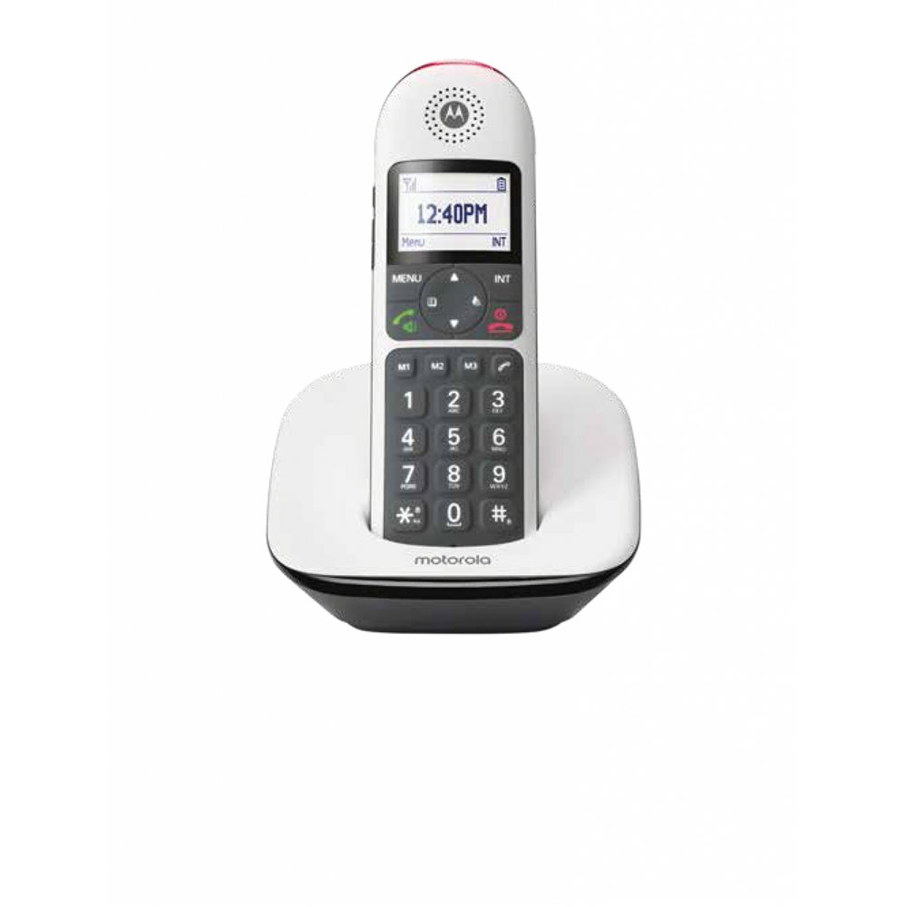 motorola cd5001 teléfono dect identificador de llamadas gris