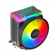 mars gaming mcpu33 disipador cpu dual frgb 3 heatpipes hct tdp 140w, ventilador 11cm